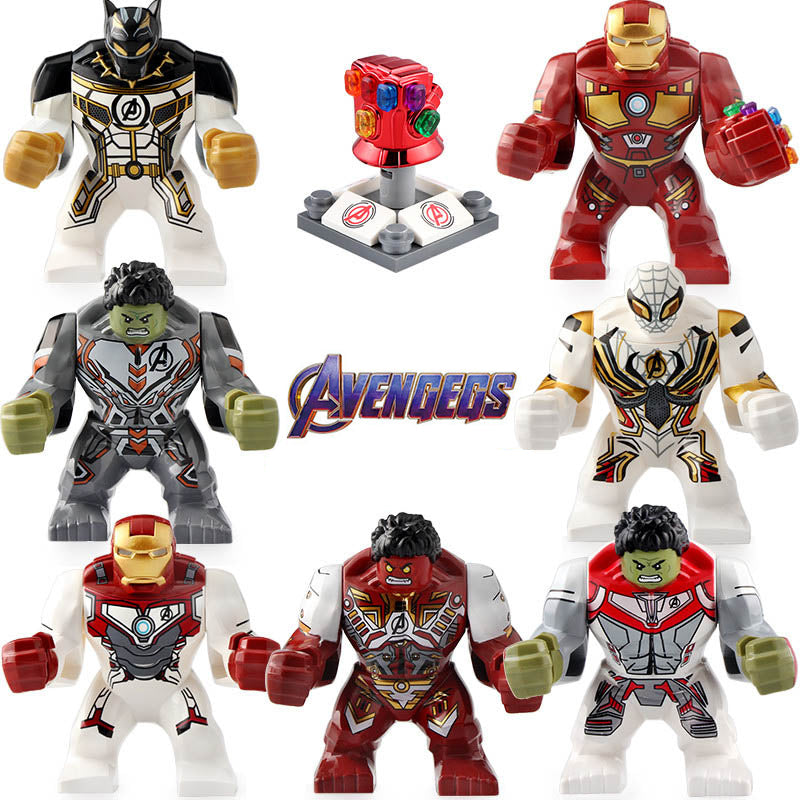 Bruce Banner Red Hulk Black Panther Spider-Man MCU Avengers Endgame (2019) Custom Brick Compatible Minifigure Toy