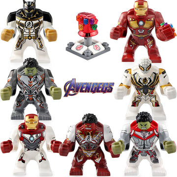Bruce Banner Red Hulk Black Panther Spider-Man MCU Avengers Endgame (2019) Custom Brick Compatible Minifigure Toy