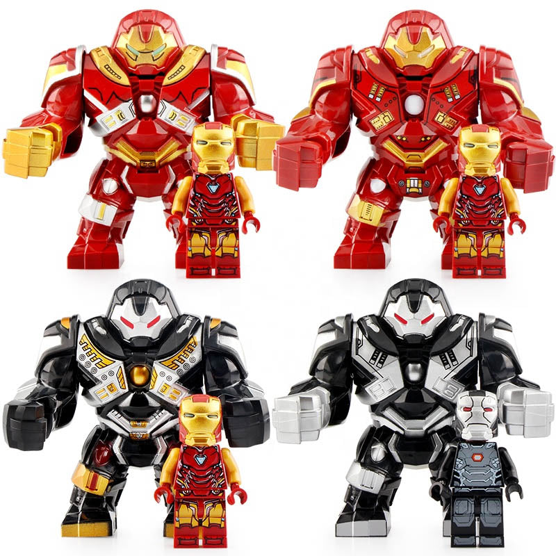 Iron Man Hulkbuster War Machine Marvel Universe Super Heroes Custom Brick-Compatible Minifigure Toy