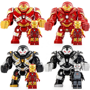Iron Man Hulkbuster War Machine Marvel Universe Super Heroes Custom Brick-Compatible Minifigure Toy
