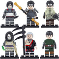 Sai Hidan Hiruzen Sarutobi Orochimaru Rock Lee Aburame Shino Anime Naruto Shippuden Custom Brick Compatible Minifigure Toy