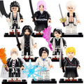 Ichigo Retsu Genryusai Toshiro Kenpachi Byakuya Yachiru Uryuu Anime Bleach Custom Brick Compatible Minifigure Toy