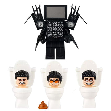 Upgraded Titan TV man Skibidi Toilet Universe Brick Compatible Minifigure Toy