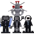 Skibidi Toilet Universe Titan TV Man Lightning Toilet Man Flight Monitor Giant TV People Brick Compatible Minifigure Toy