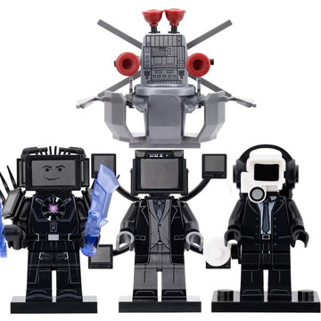 Skibidi Toilet Universe Titan TV Man Lightning Toilet Man Flight Monitor Giant TV People Brick Compatible Minifigure Toy