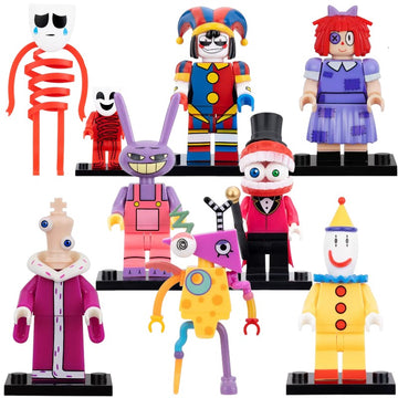 Gangle Pomni Ragatha Jax Caine Zooble Kaufmo Kinger The Amazing Digital Circus Cartoon Custom Brick Compatible Minifigure Toy