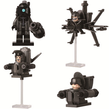 Skibidi Toilet Flashlight Laser Guardian Interceptor Astro Toilet Large Cameraman Troop Custom Brick Compatible Minifigure Toy