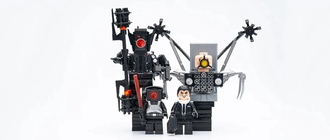 Skibidi Toilet Blade Runner Speakerman Large Speakerman 2.0 Chief Scientist Mech Diplomat Mutant Custom Brick Compatible Minifigure Toy