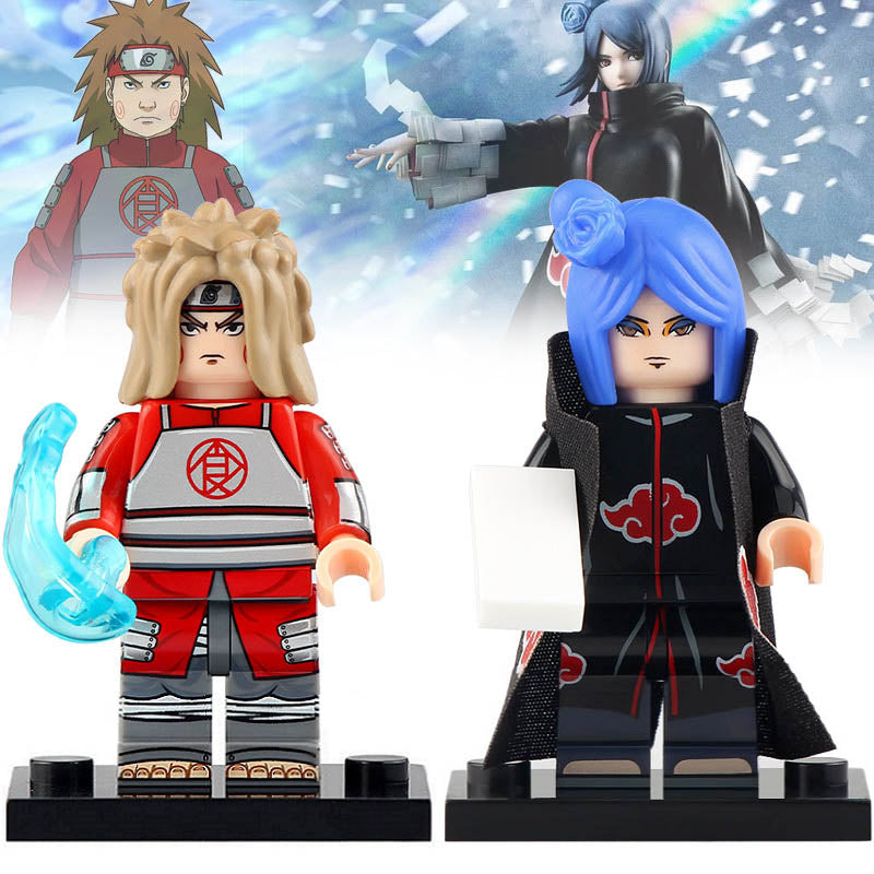 Konan Akimichi Choji Anime Naruto Shippuden Custom Brick Compatible Minifigure Toy