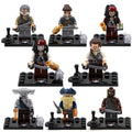 Pirates of the Caribbean Captain Jack Sparrow Joshamee Gibbs Bootstrap Bill Will Turner Maccus Davy Jones Gunner Custom Brick Compatible Minifigure Toy