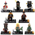 Pirates of the Caribbean King George's Officer Angelica Blackbeard Captain Brickbeard Scrum Mermaid Syrena Hadras Custom Brick Compatible Minifigure Toy