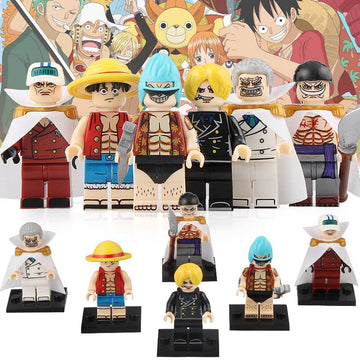 Sanji Franky Monkey D. Luffy Akainu Edward Newgate Monkey D. Garp Custom Brick Compatible Minifigure Toy