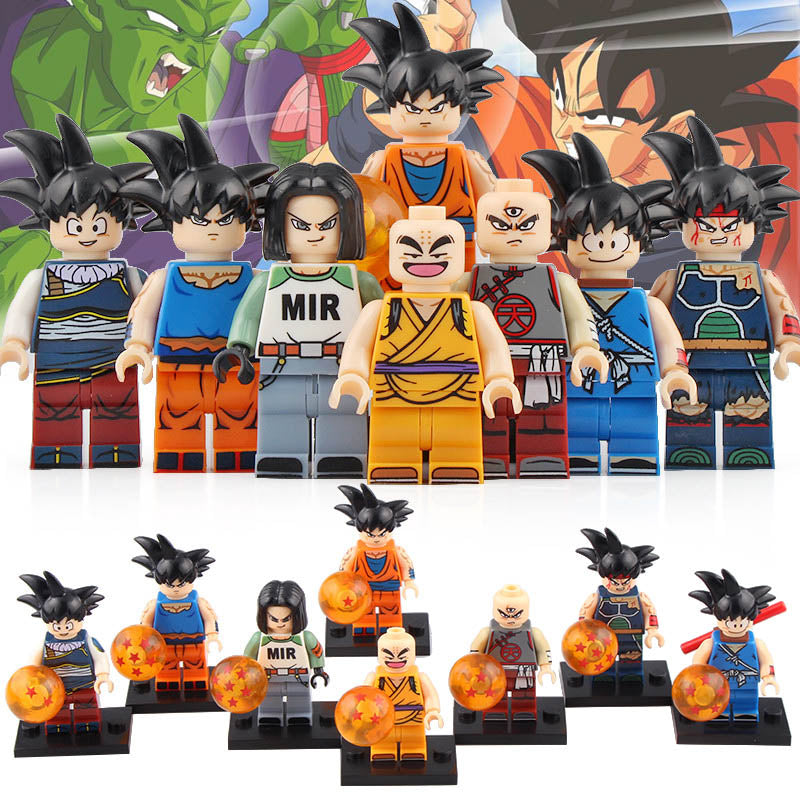 Son Goku Android 17 Tien Shin Han Krilin Bardock Dragon Ball Z Custom Brick Compatible Minifigure Toy