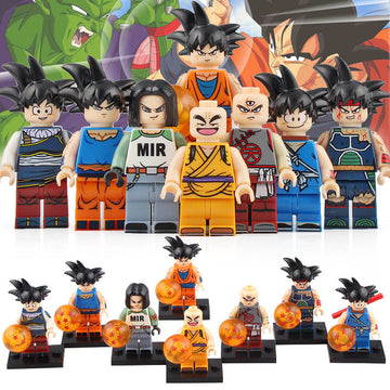 Son Goku Android 17 Tien Shin Han Krilin Bardock Dragon Ball Z Custom Brick Compatible Minifigure Toy