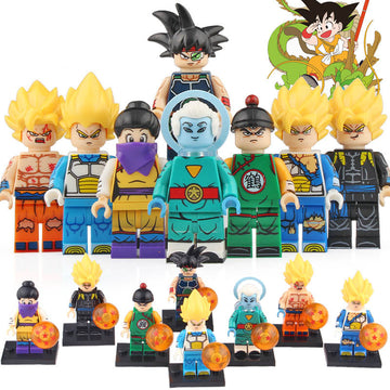 Chi-Chi Goku Grand Priest Gotenks Xeno Tien Shin Han Bardock Vegeta Dragon Ball Z Brick Compatible Minifigure Toy