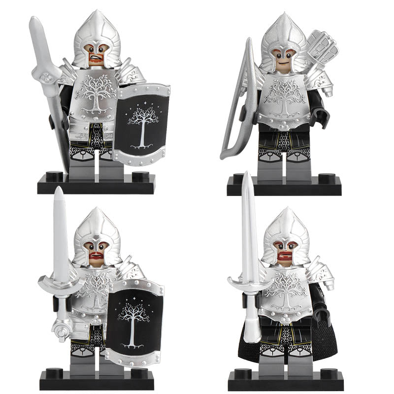The Lord of the Rings Gondor Soldiers Custom Brick Compatible Minifigure Toy