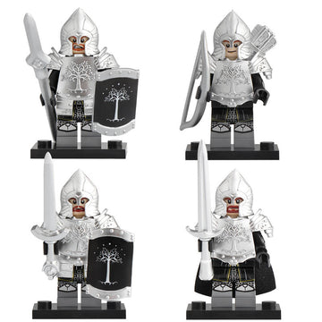 The Lord of the Rings Gondor Soldiers Custom Brick Compatible Minifigure Toy