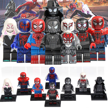 Miles Morales Ghost Spider Miguel O'Hara Dr Aikman Spider-Man: Into the Spider-Verse (2018) Animated Custom Brick Compatible Minifigure Toy