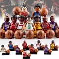 NBA Basketball Legends Kobe Dwyane Yao Shaquille Russell Michael Stephen Tracy LeBron Custom Brick Compatible Minifigure Toy