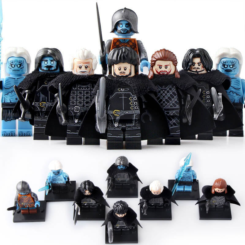 Game of Thrones Night's Watch & White Walkers Custom Brick Compatible Minifigure Toy