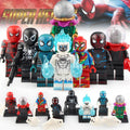 Agent Venom Spider-Man Mysterion Agent Venom Spirit Spider Marvel Super Heroes Custom Brick Based Minifigure Toy