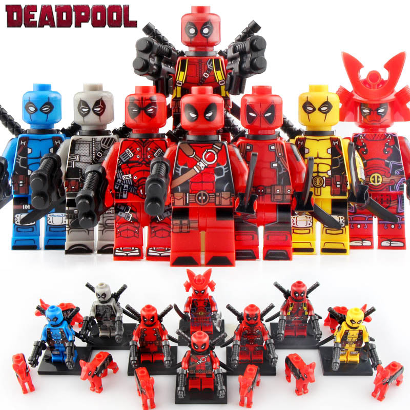 Deadpool Mercs For Money Marvel Superhero Custom Brick Based Minifigure Toy