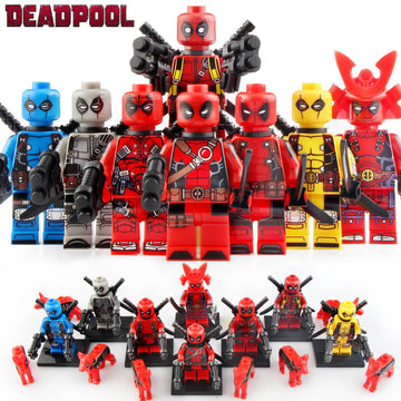 Deadpool Mercs For Money Marvel Superhero Custom Brick Based Minifigure Toy