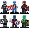 Captain America Hydra Variant Militant and Winter Soldier MCU Superhero Custom Brick Compatible Minifigure Toy