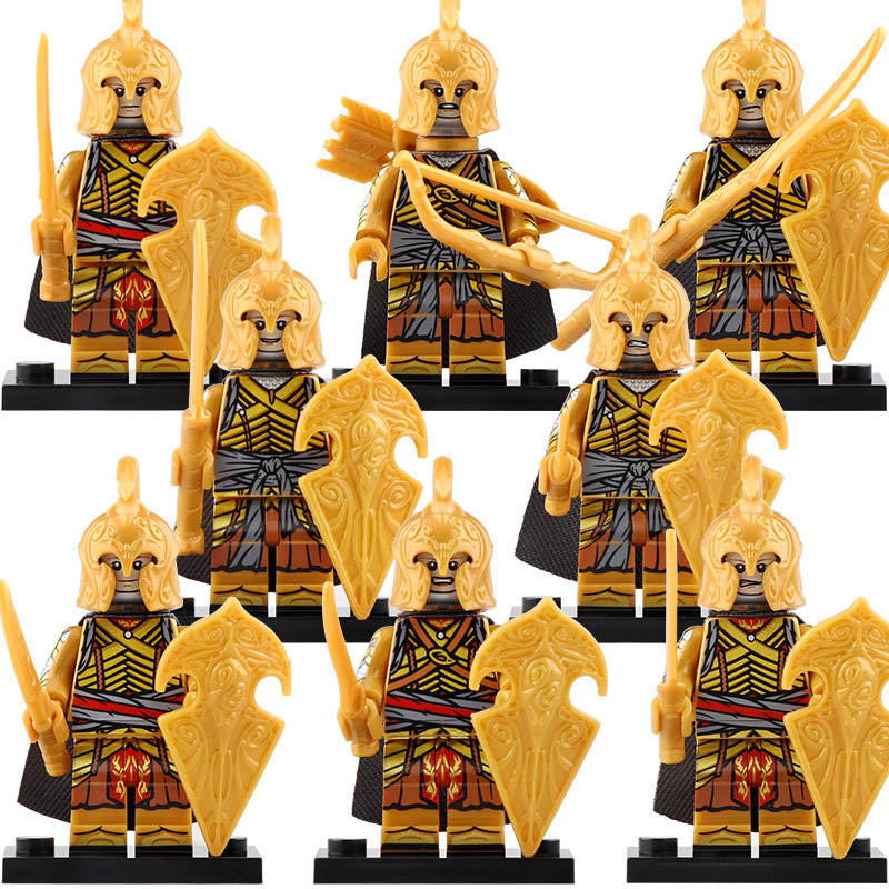 The Lord of the Rings Elven Warriors Custom Brick Compatible Minifigure Toy