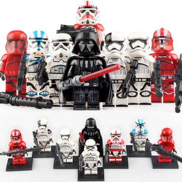 Star Wars Darth Vader Axe Sith Trooper First Order Stormtrooper Imperial Shock Trooper 501st Legion Clone Trooper Custom Brick Compatible Minifigure Toy