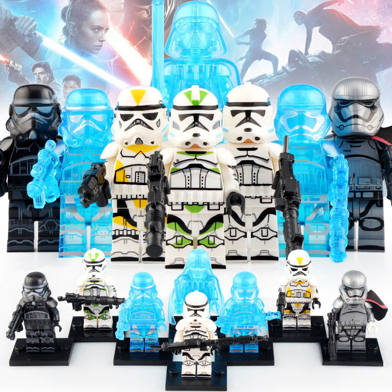 Star Wars Darth Vader Captain Phasma First Order Stormtrooper 212th Attack Battalion 442nd Siege Battalion Brick Compatible Minifigure Toy
