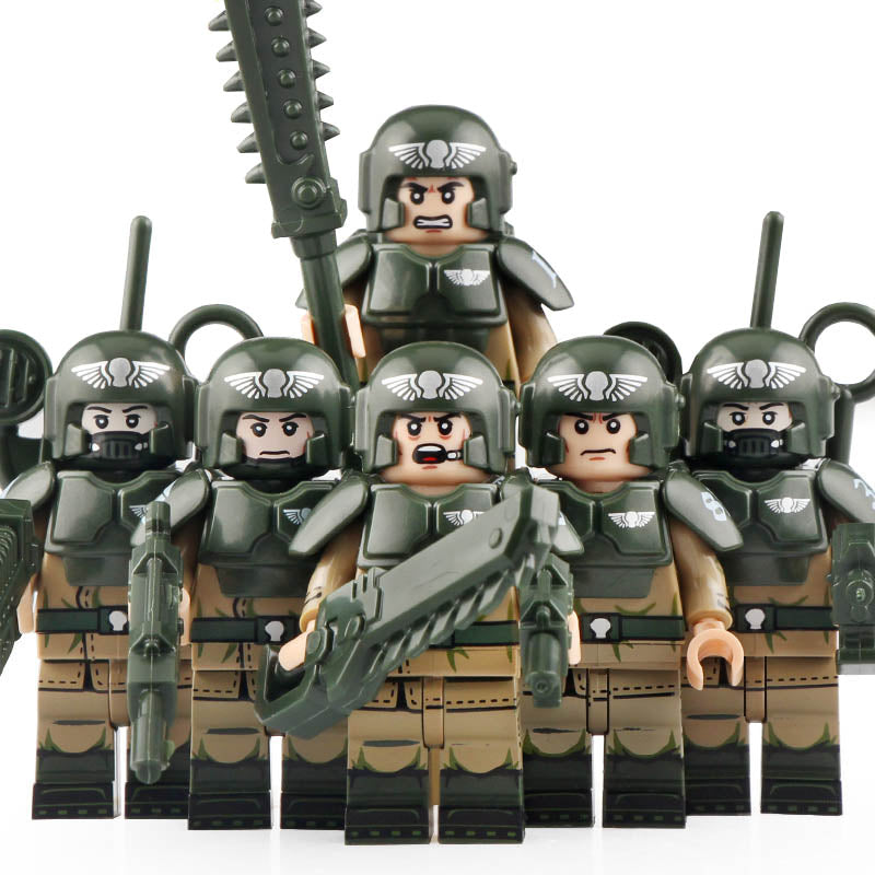Warhammer 40K Imperial Guard Astra Militarum Custom Brick Compatible Minifigure Toy