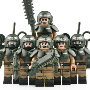 Warhammer 40K Imperial Guard Astra Militarum Custom Brick Compatible Minifigure Toy