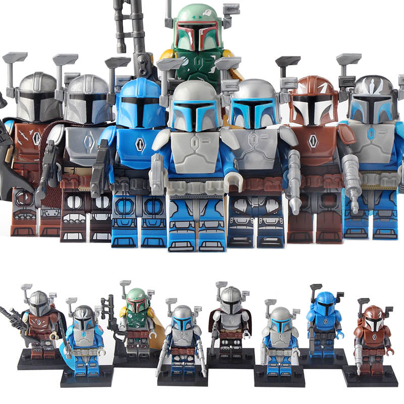 Star Wars The Mandalorian Din Djarin Jango Fett Boba Fett Pre Vizsla Custom Brick Compatible Minifigure Toy