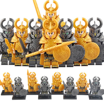 Thor’s Asgardian Warriors and Hela’s Berserkers (Undead Soldiers) MCU Thor: Ragnarok Custom Brick Compatible Minifigure Toy