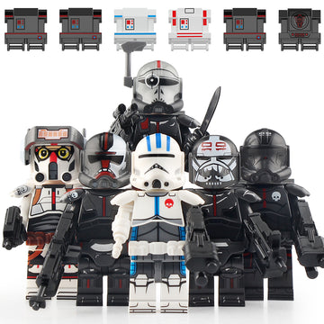 Star Wars The Bad Batch Wrecker Crosshair Echo Hunter Tech Clone Force 99 Custom Brick Compatible Minifigure Toy
