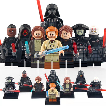 Star Wars Darth Maul Grand Inquisitor Fifth Brother Third Sister Obi-Wan Kenobi Anakin Skywalker Darth Vader Custom Brick Style Minifigure Toy