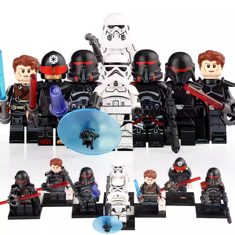 Cal Kestis Second Sister Purge Trooper Heavy Weapons Stormtrooper Flametrooper Ninth Sister Star Wars Jedi Fallen Order Custom Brick Based Minifigure Toy