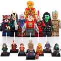 Drax the Destroyer Adam Warlock Mantis Groot Kraglin Gamora Peter Quill Rocket MCU Guardians of the Galaxy Vol. 3 Brick-Compatible Minifigure Toy