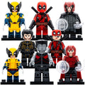 Logan Wade Wilson Magneto Colossus Lady Deadpool MCU Deadpool & Wolverine (2024) Brick Compatible Minifigure Toy