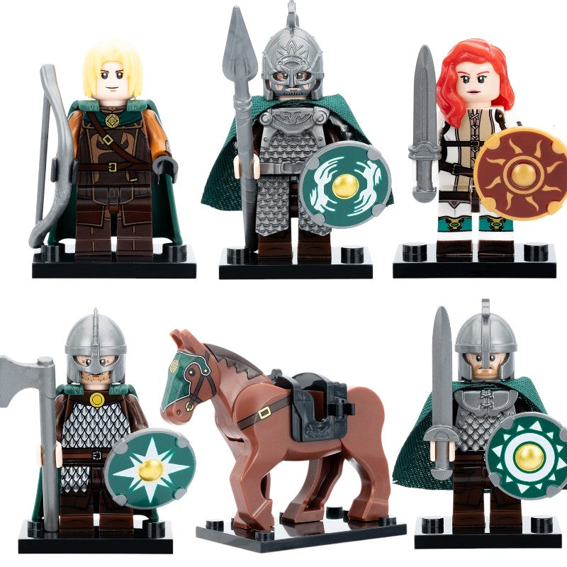 Rohan Warrior Horse Hama's Daughter Lord of the Rings The War of the Rohirrim Custom Brick Compatible Minifigure Toy