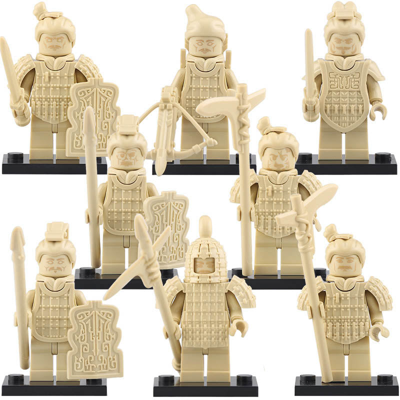 Terracotta Warriors Ancient Chinese Qin Dynasty Custom Brick Compatible Minifigure Toy
