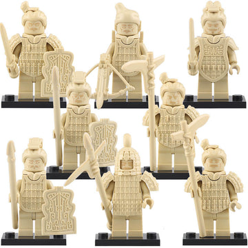 Terracotta Warriors Ancient Chinese Qin Dynasty Custom Brick Compatible Minifigure Toy