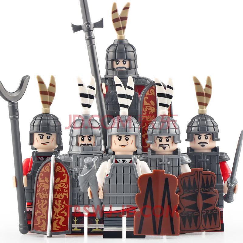 Ancient Chinese Warriors of the Northern and Southern Dynasties Custom Brick Compatible Minifigure Toy