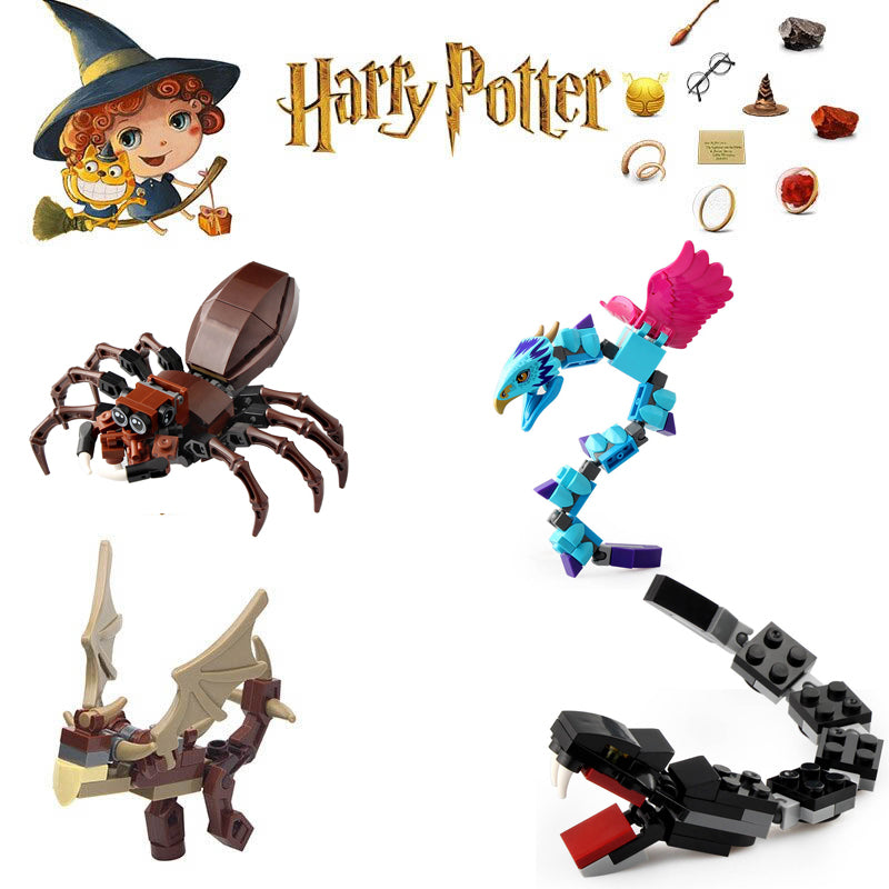 Occamy Aragog Basilisk Hungarian Horntail Harry Potter Fantastic Beasts and Where to Find Them Custom Brick Compatible Minifigure Toy