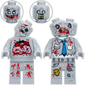 The Crooked Head Zombie Horror Themed Custom Brick Compatible Minifigure Toy