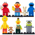 Elmo Ernie Cookie Monster Big Bird Bert Oscar the Grouch Sesame Street Television Series Brick Compatible Minifigure Toy