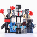 Skibidi Toilet Cameraman Speakerman TV Man Brick Compatible Minifigure Toy