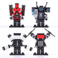 Skibidi Toilet Upgraded Titan Cameraman Upgraded Titan Speakerman Upgraded Titan TV Man Brick Compatible Minifigure Toy