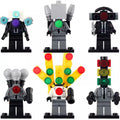 Microphone Man Traffic Light Man Computer Man Boombox Woman Titan Traffic Light Man Projector Man Skibidi Toilet Custom Brick Compatible Minifigure Toy
